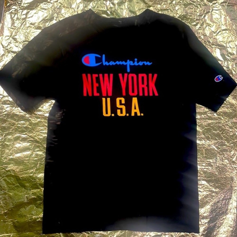 90s Champion thick Cotton Short Sleeve Shirt